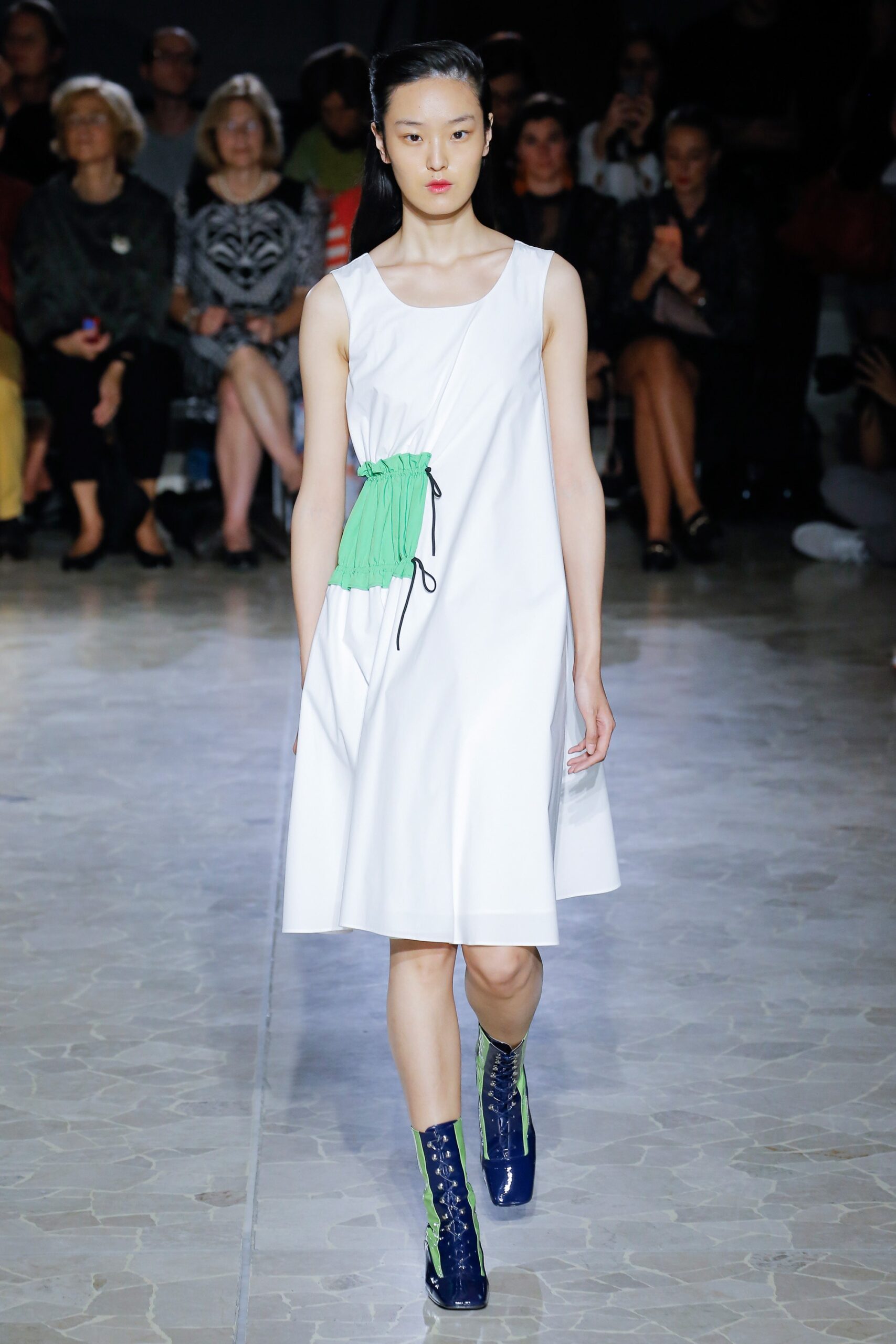 white relaxed sleeveless dress