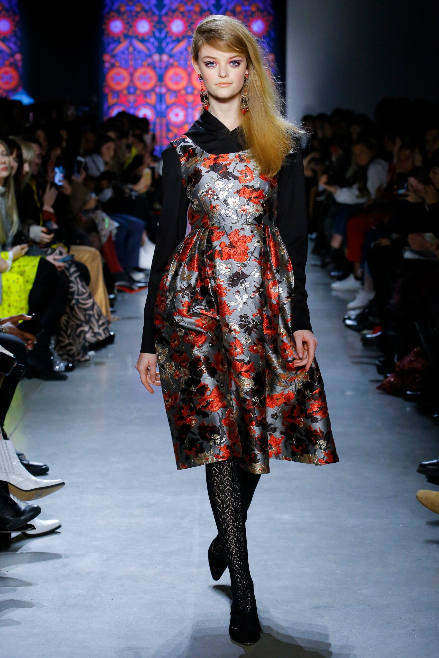 floral printed midi dress