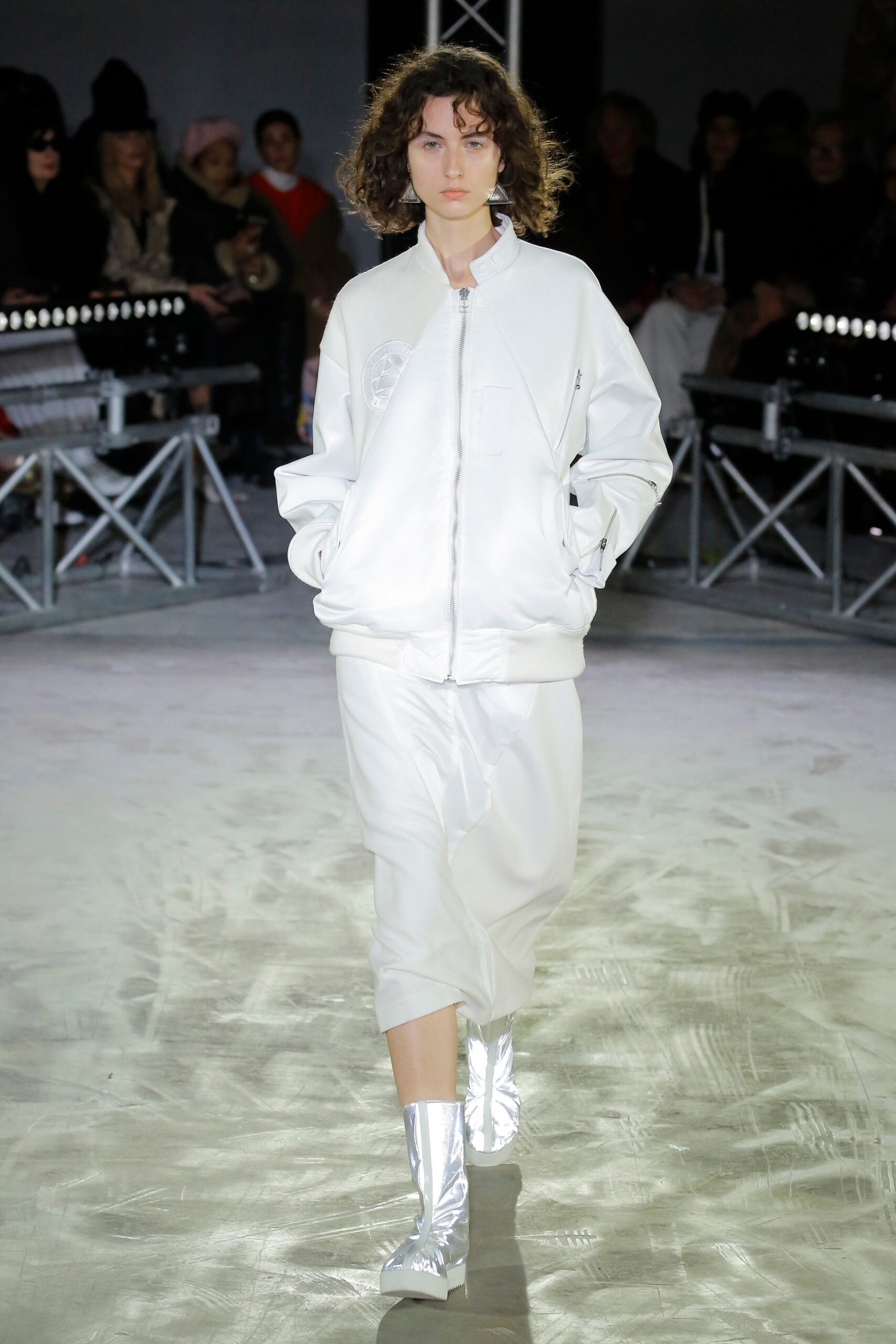 white relaxed jacket and pants