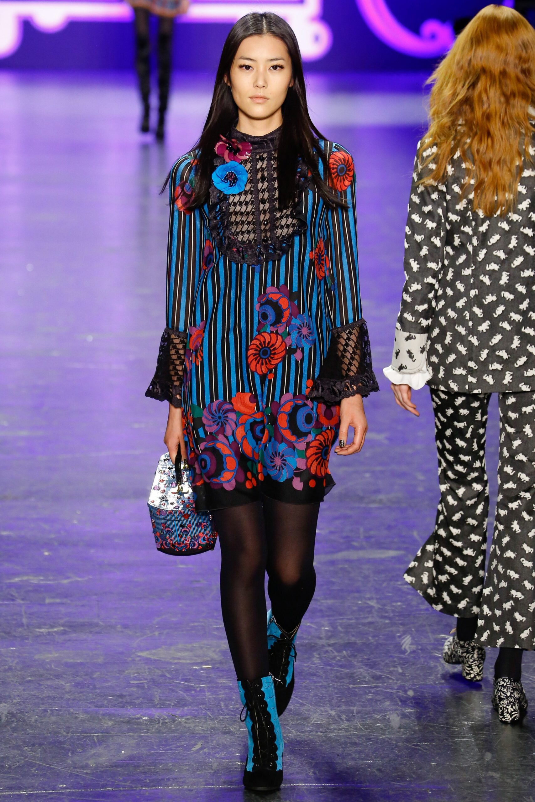 colorful printed mini dress