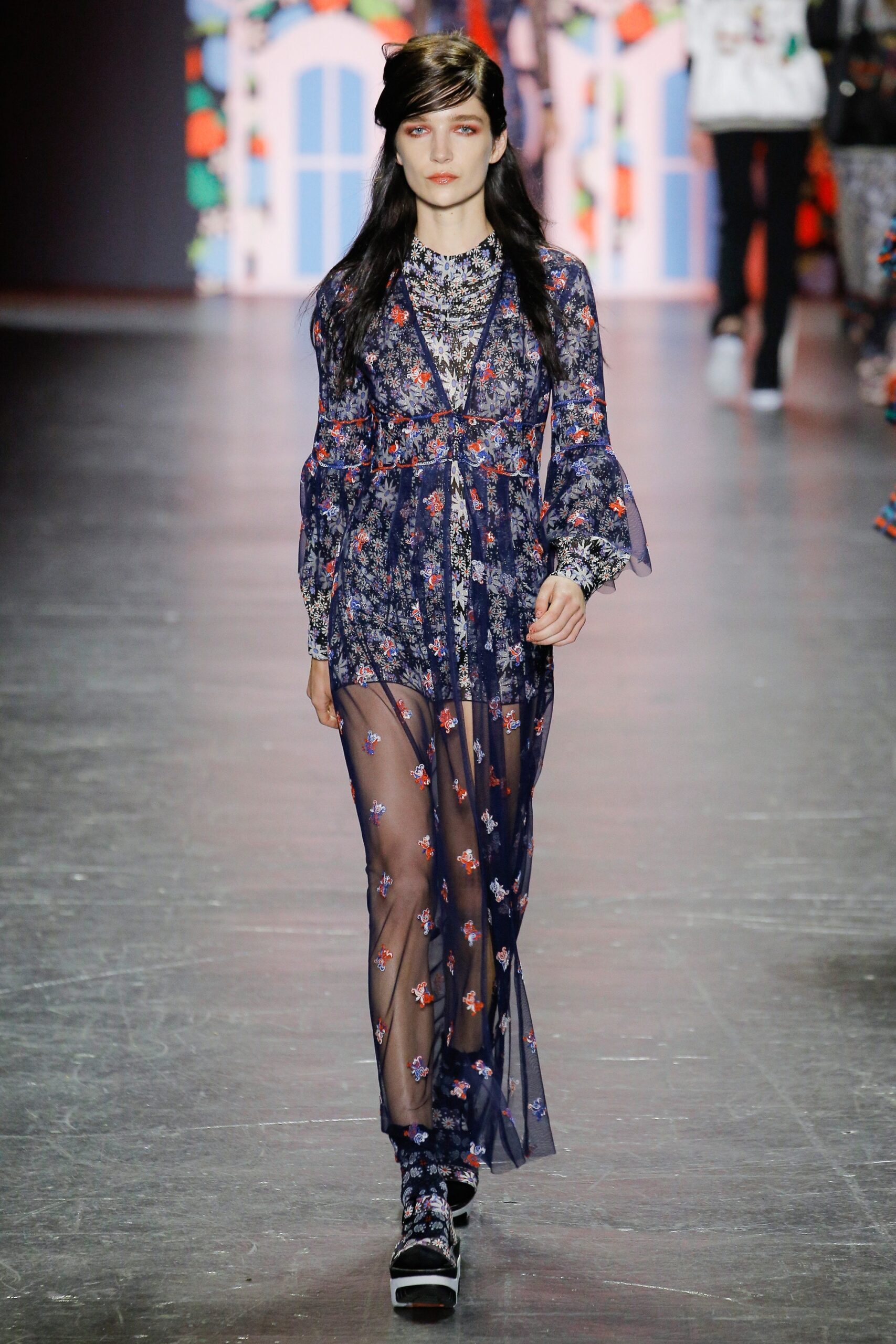 floral chiffon maxi dress