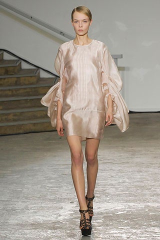 pink silk sleeveless dress