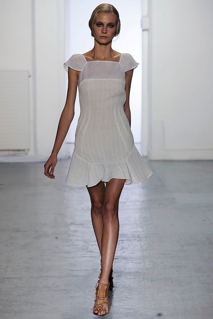 white fitted mini dress
