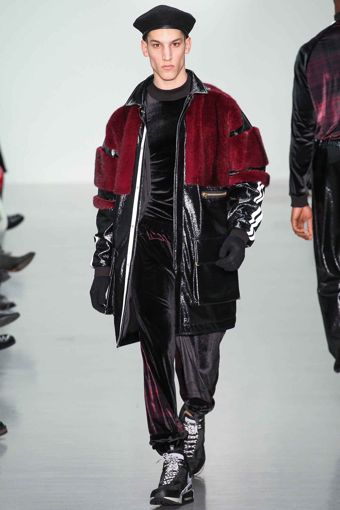black velvet fitted straight-leg pants