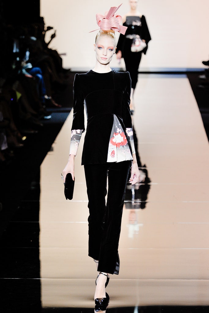 black velvet fitted top and pants