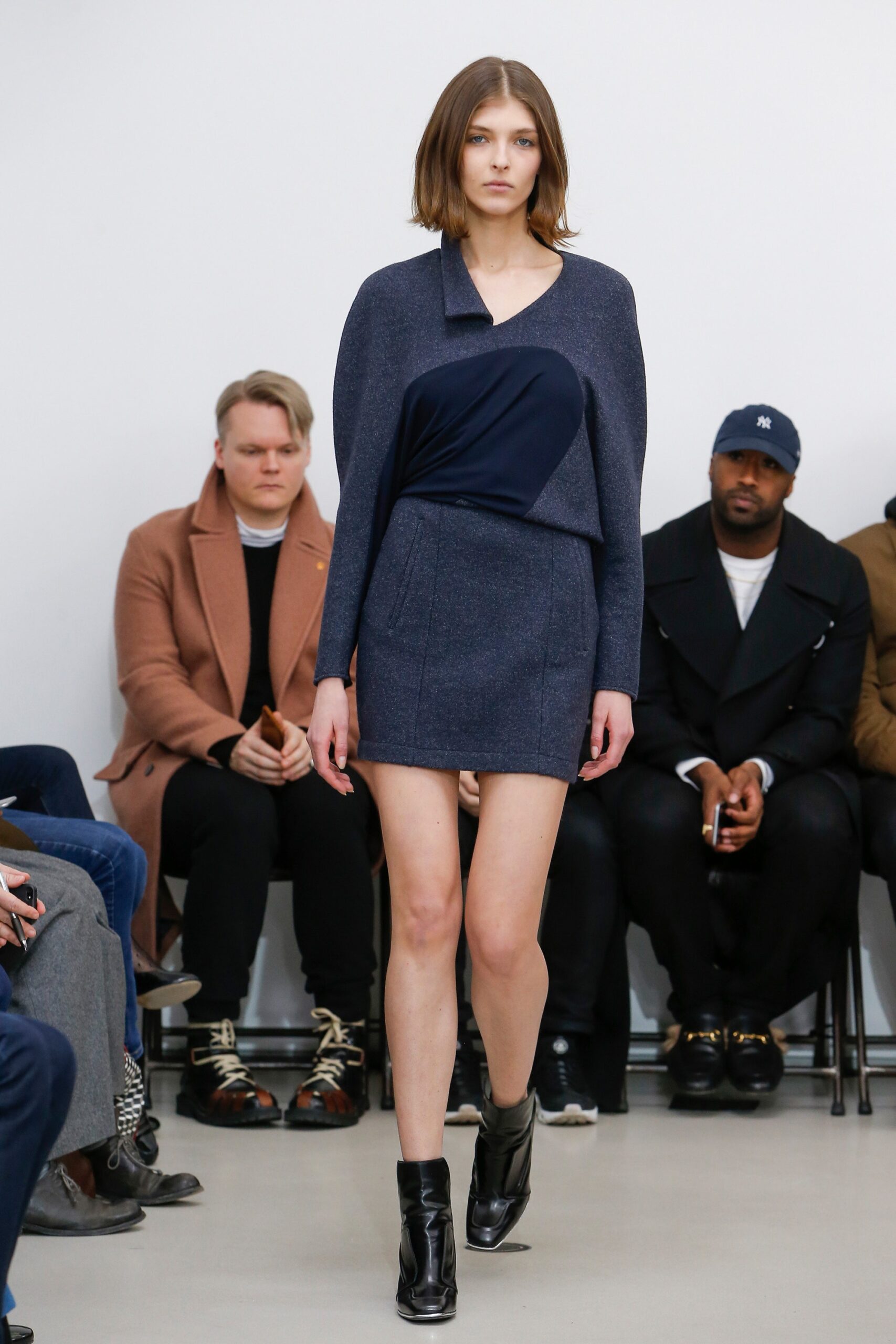 blue fitted mini dress