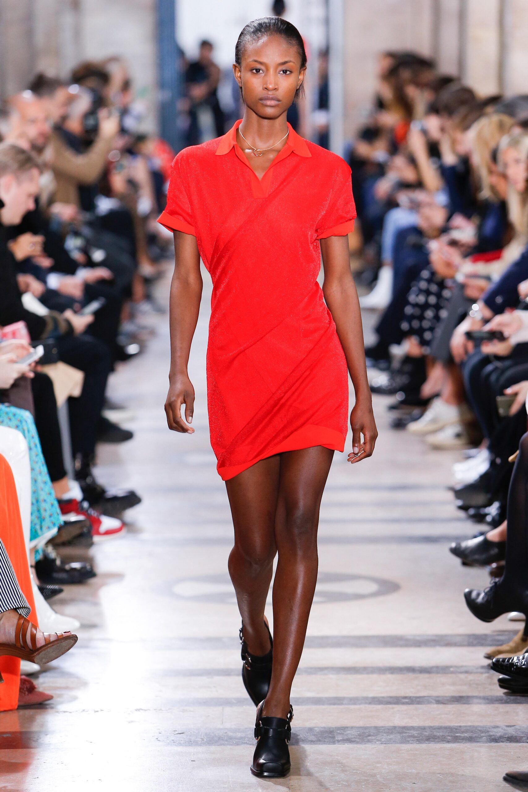 red fitted mini dress