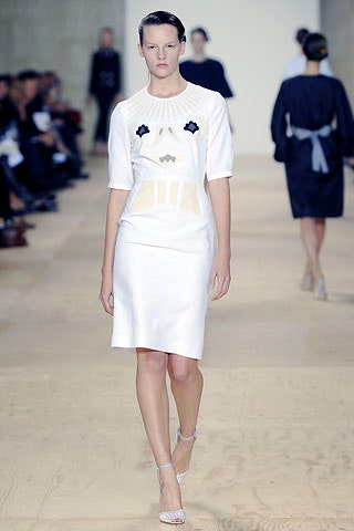 white silk fitted dress