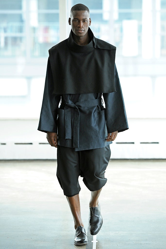 black relaxed jacket and pants