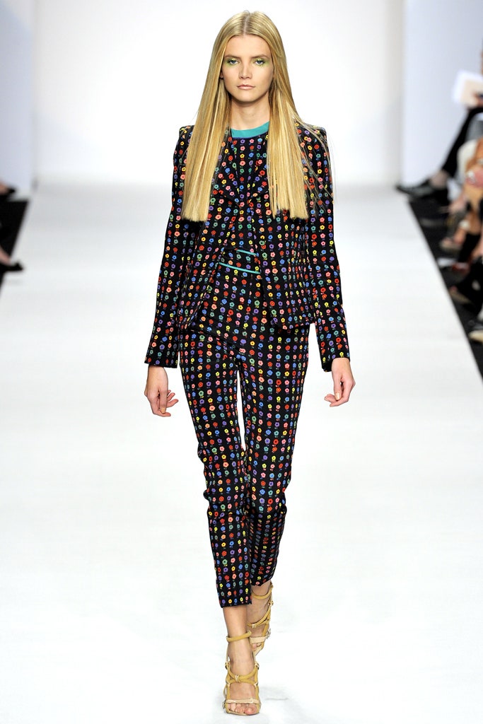 black multi printed suit