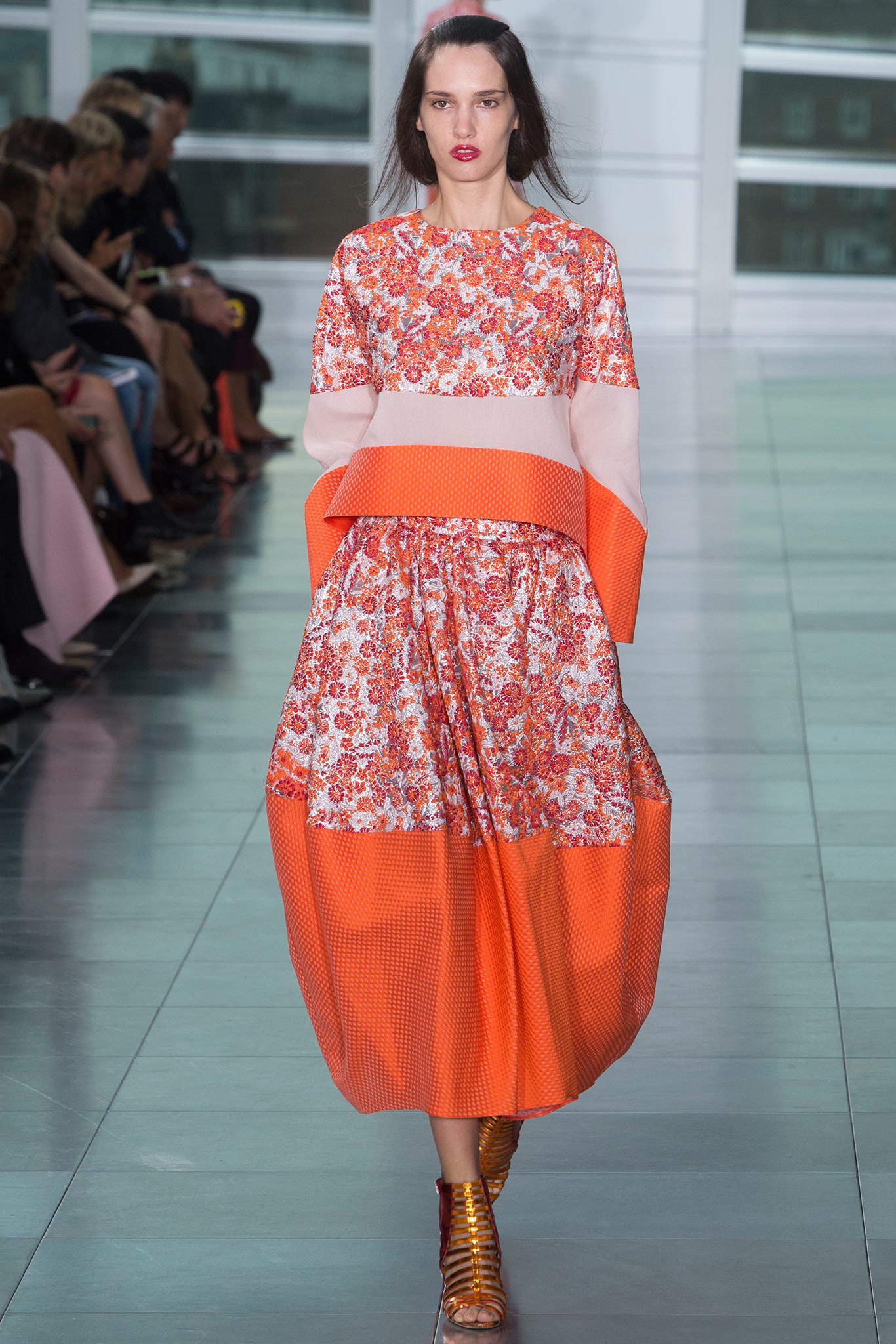 relaxed tiered floral dress