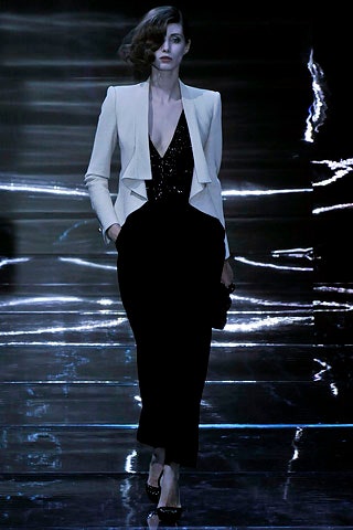 white silk long-sleeve collared structured layered blazer