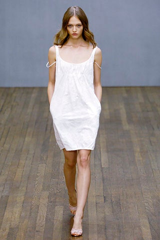 white relaxed sleeveless dress