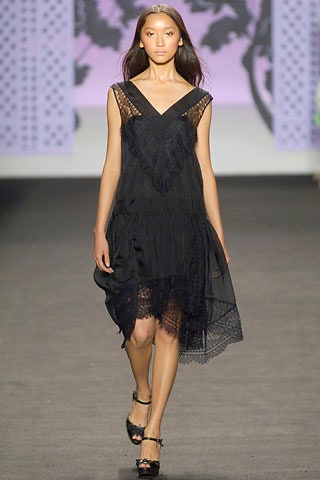 black silk sleeveless dress