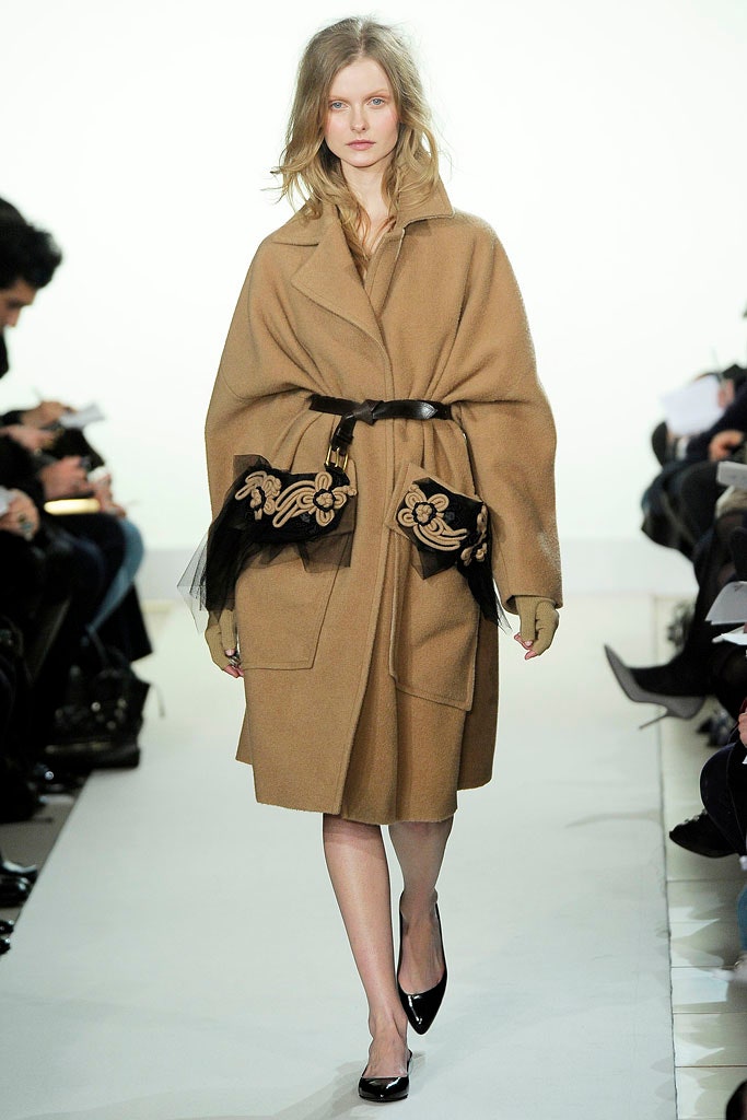 brown wool relaxed coat