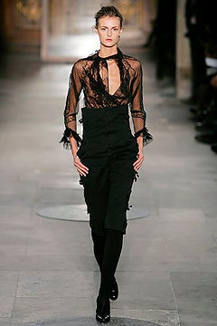 black silk fitted dress