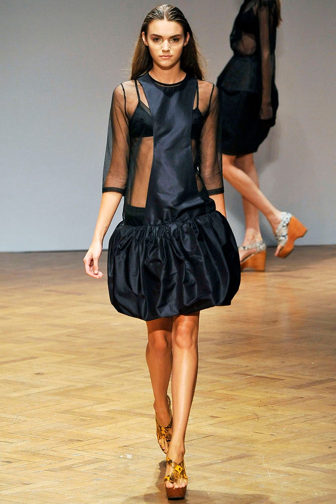 black silk fitted mini dress