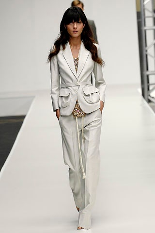 white tailored suit