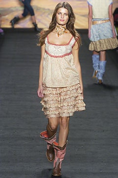 beige cotton sleeveless v-neck fitted ruffled tiered dress