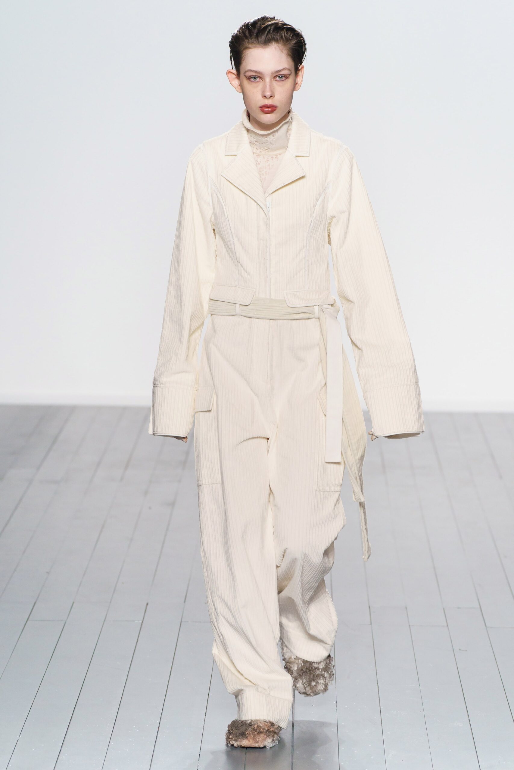 white relaxed cotton jumpsuit