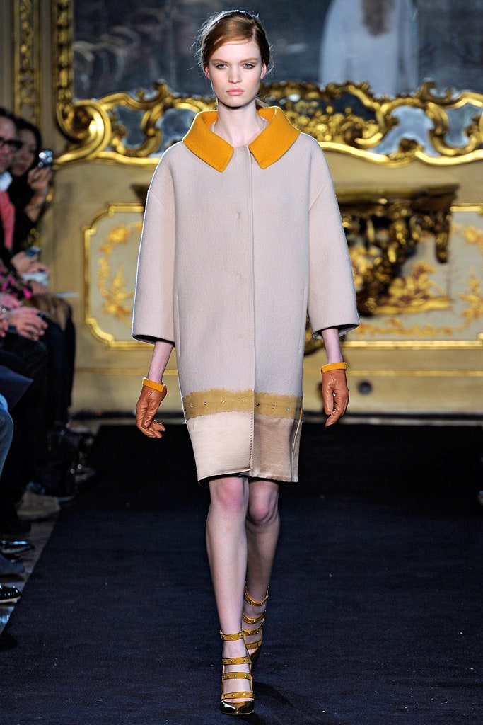 beige wool relaxed coat