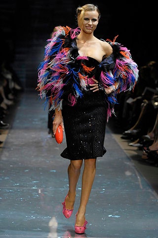 multi feather oversized layered cape