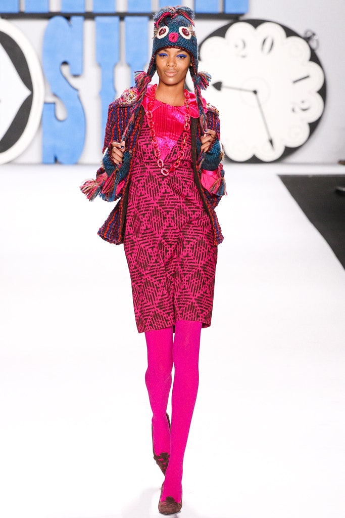 pink printed dress with multi jacket