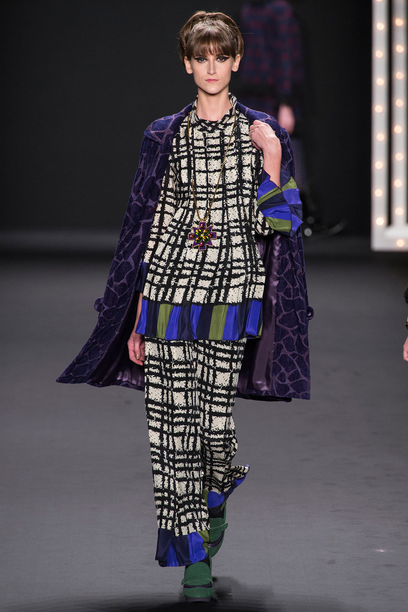 purple oversized cape