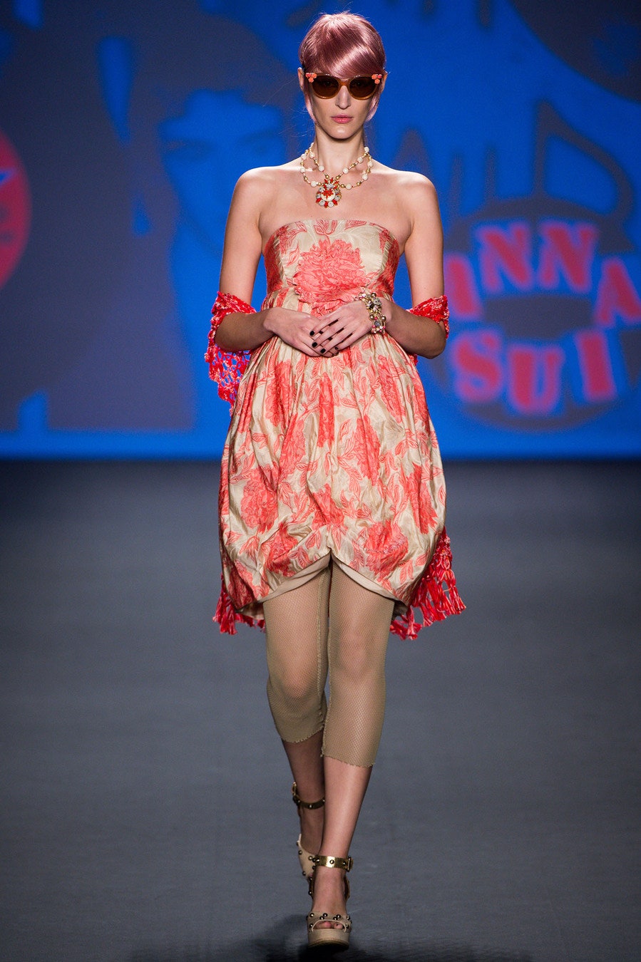 floral mini dress with fitted pants