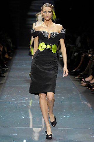 black off-shoulder embellished dress