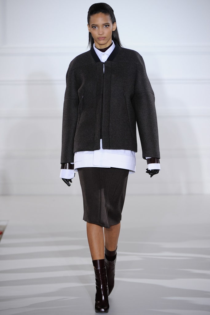 oversized black wool jacket