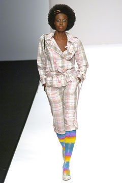 pink cotton long-sleeve collared fitted checked shirt