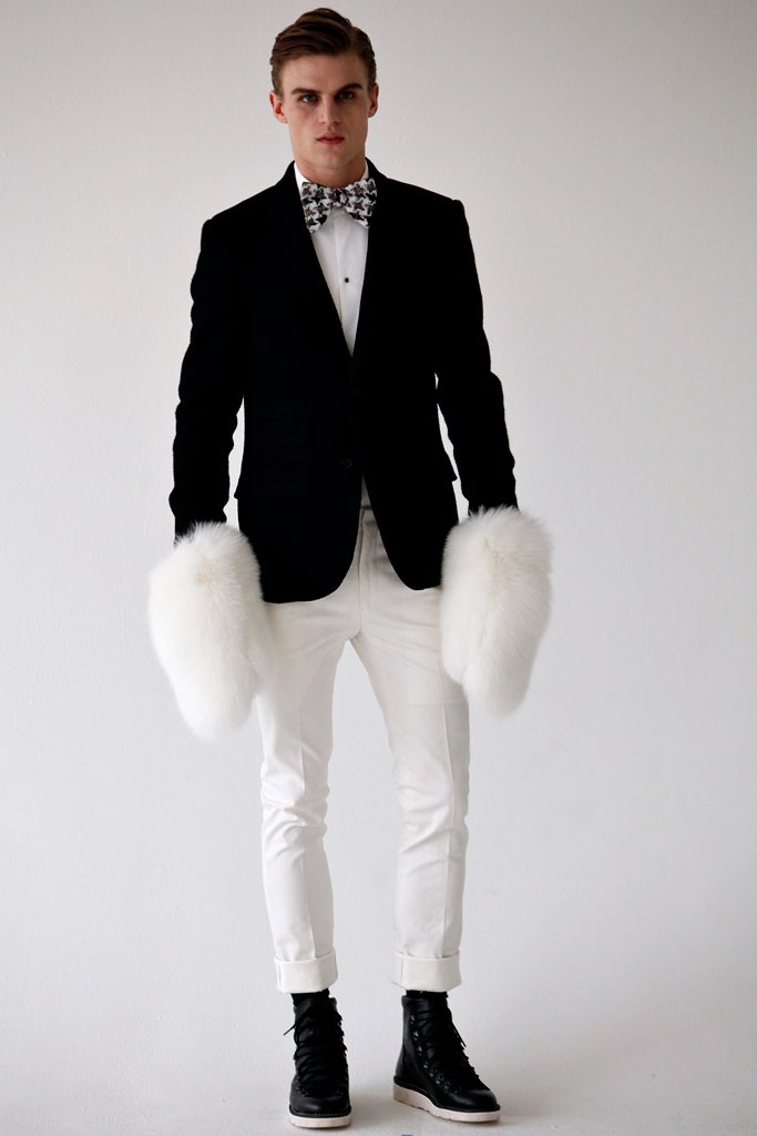 black blazer white pants outfit