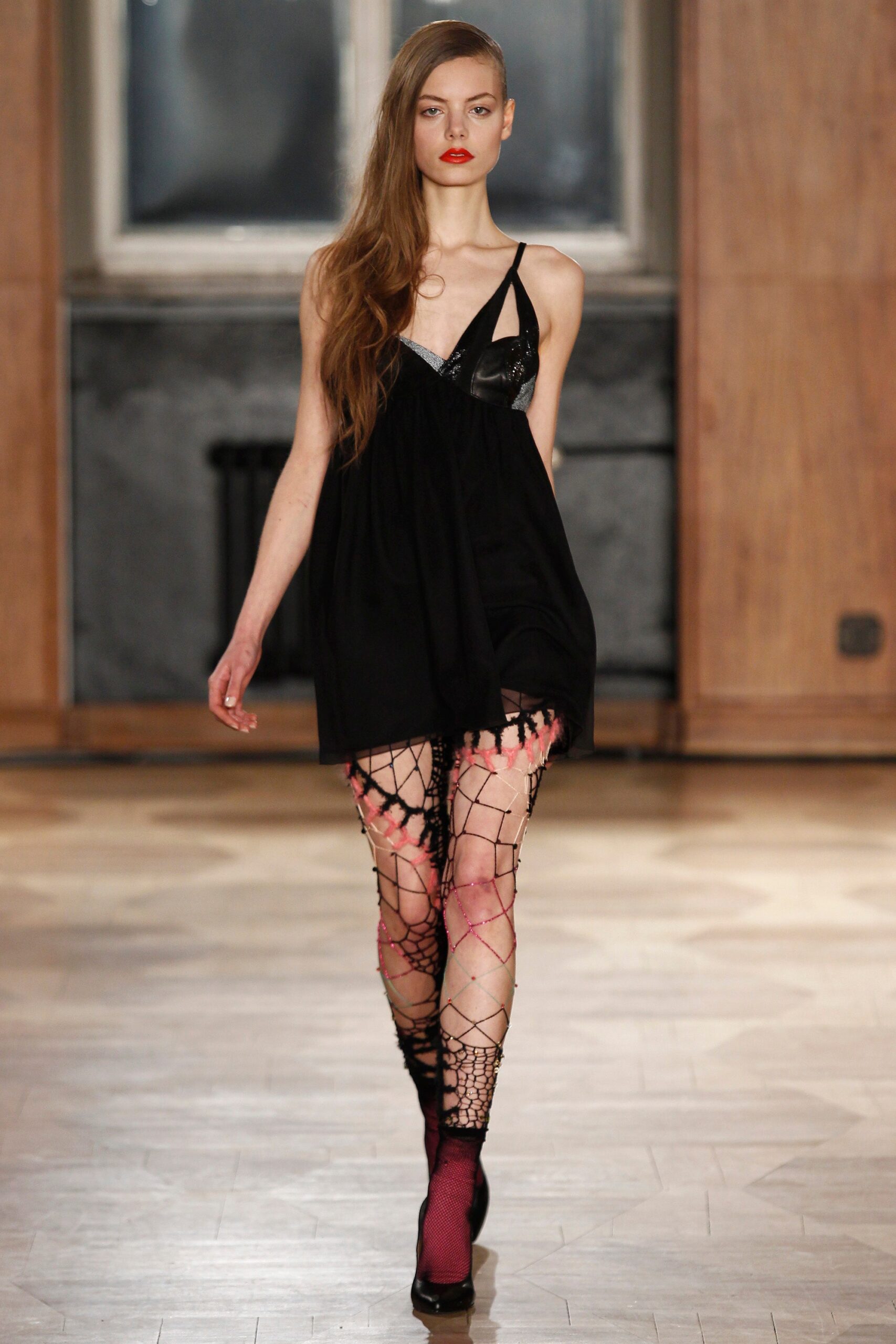black silk sleeveless v-neck relaxed draped mini dress