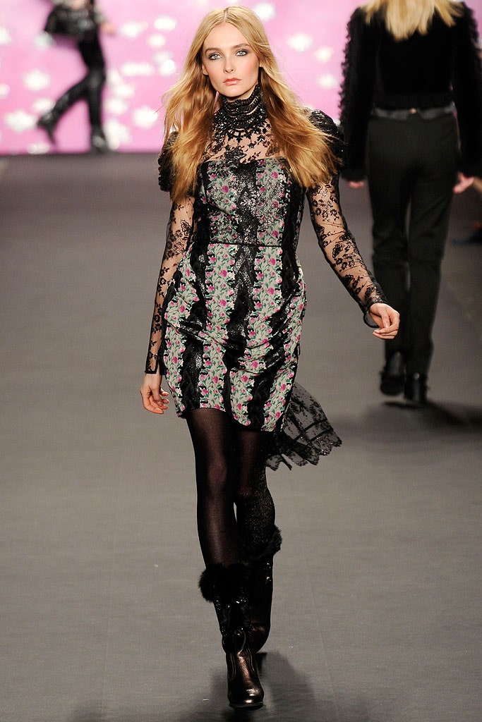 black floral lace mini dress