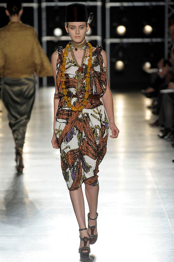 fitted midi dress with draped design