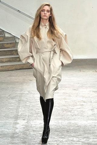 beige relaxed belted dress