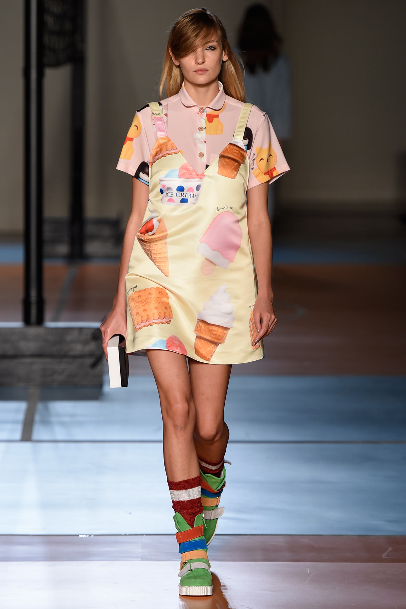 colorful printed mini dress