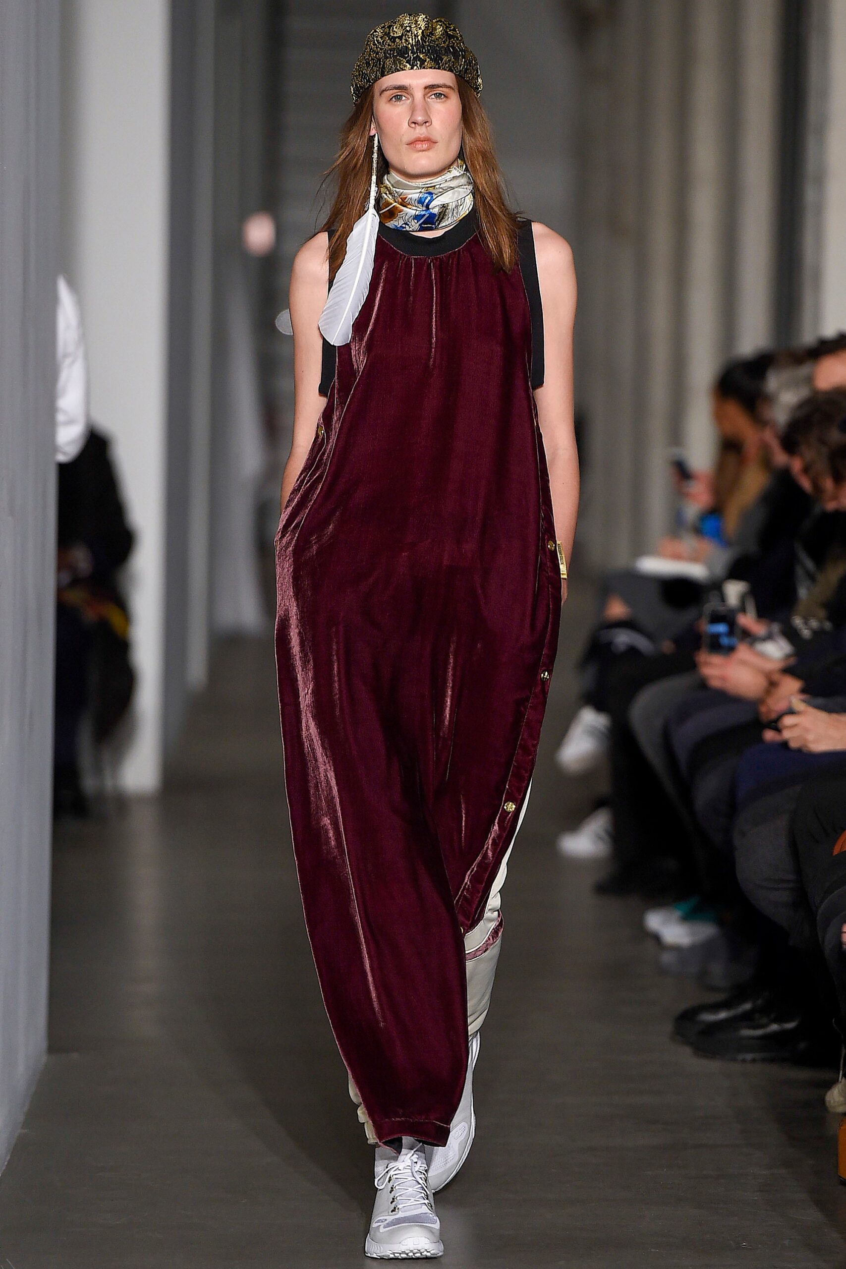 red velvet relaxed maxi dress