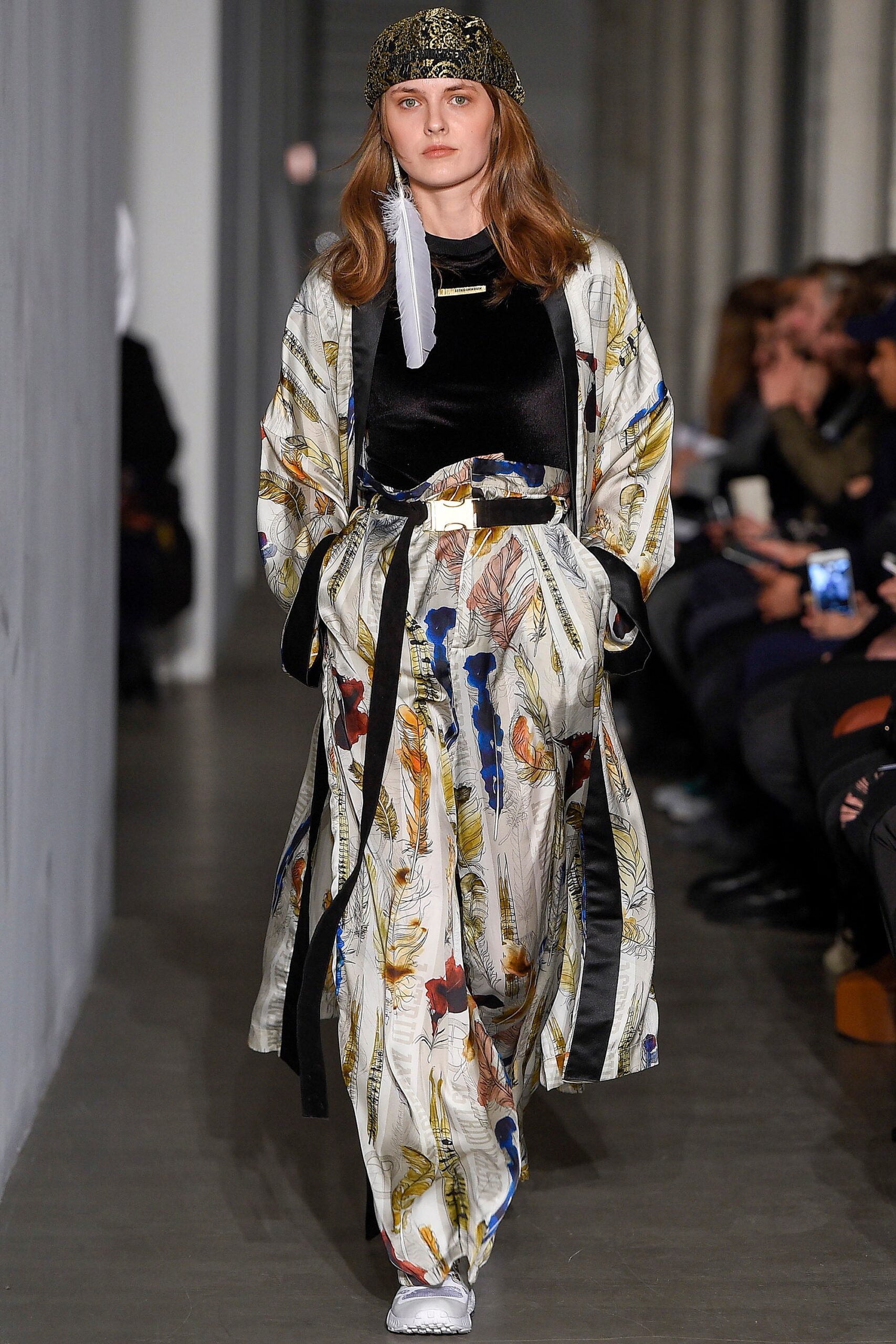 relaxed multi-colored midi dress