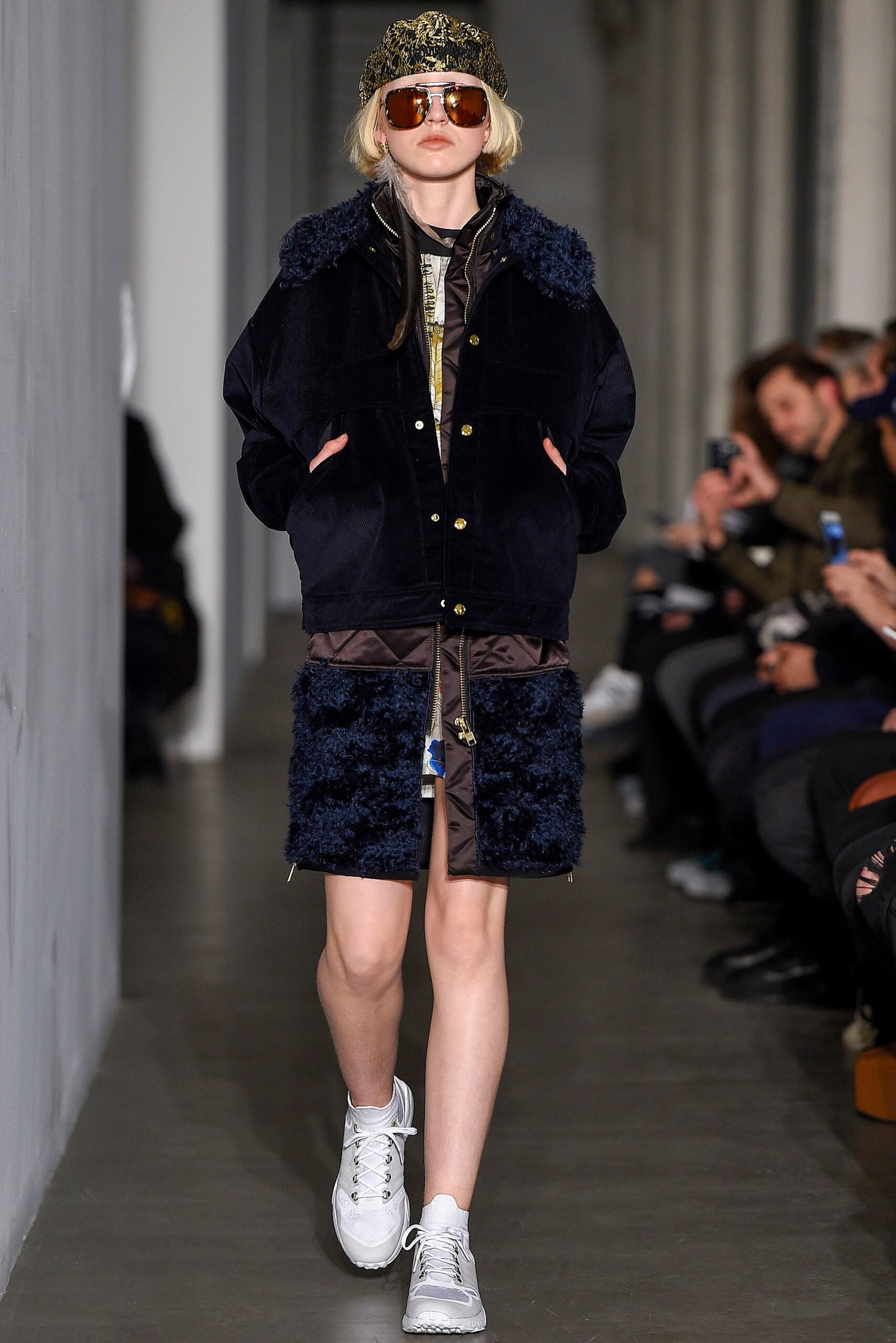 blue relaxed jacket with skirt