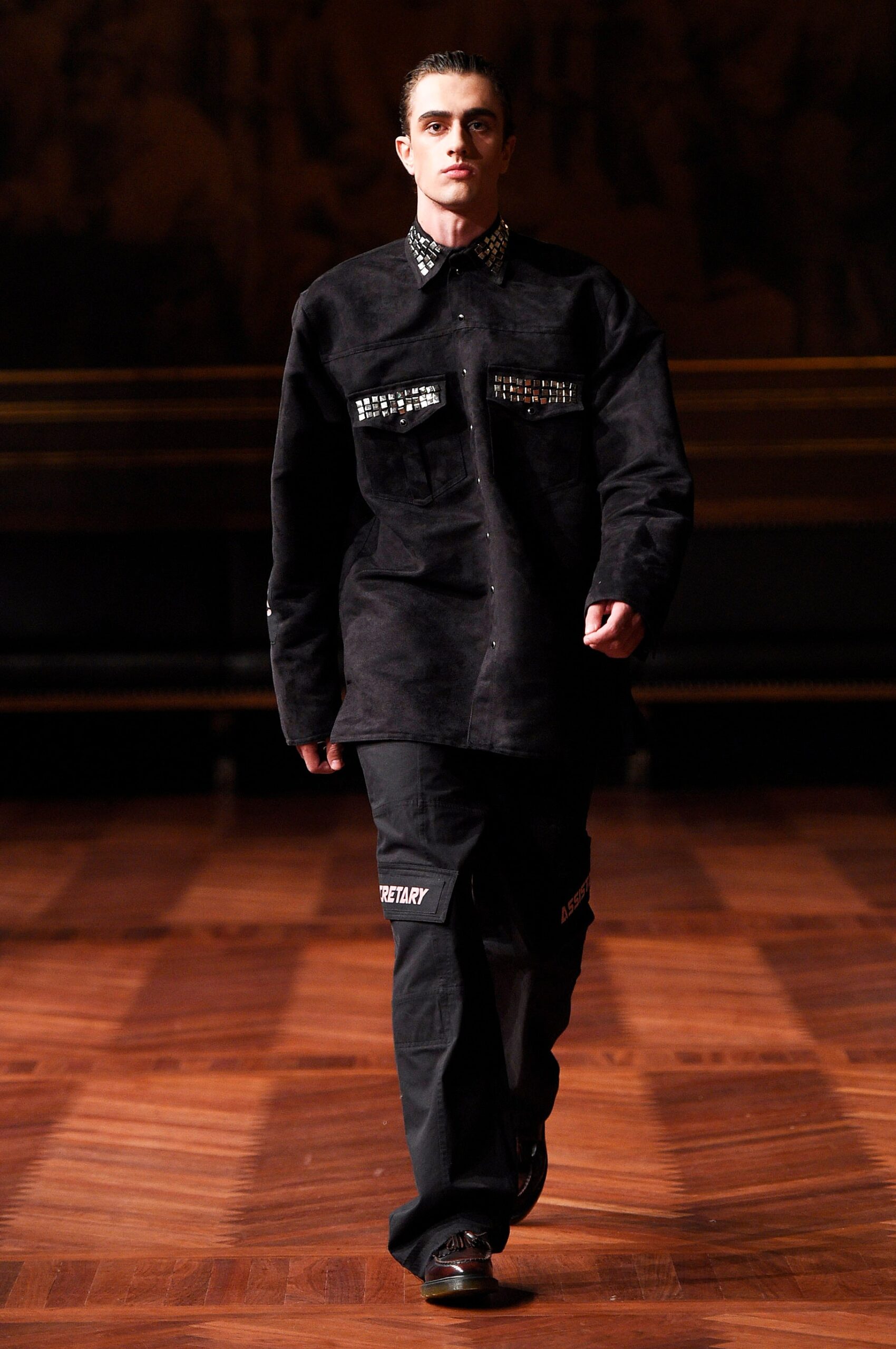 black relaxed shirt and pants