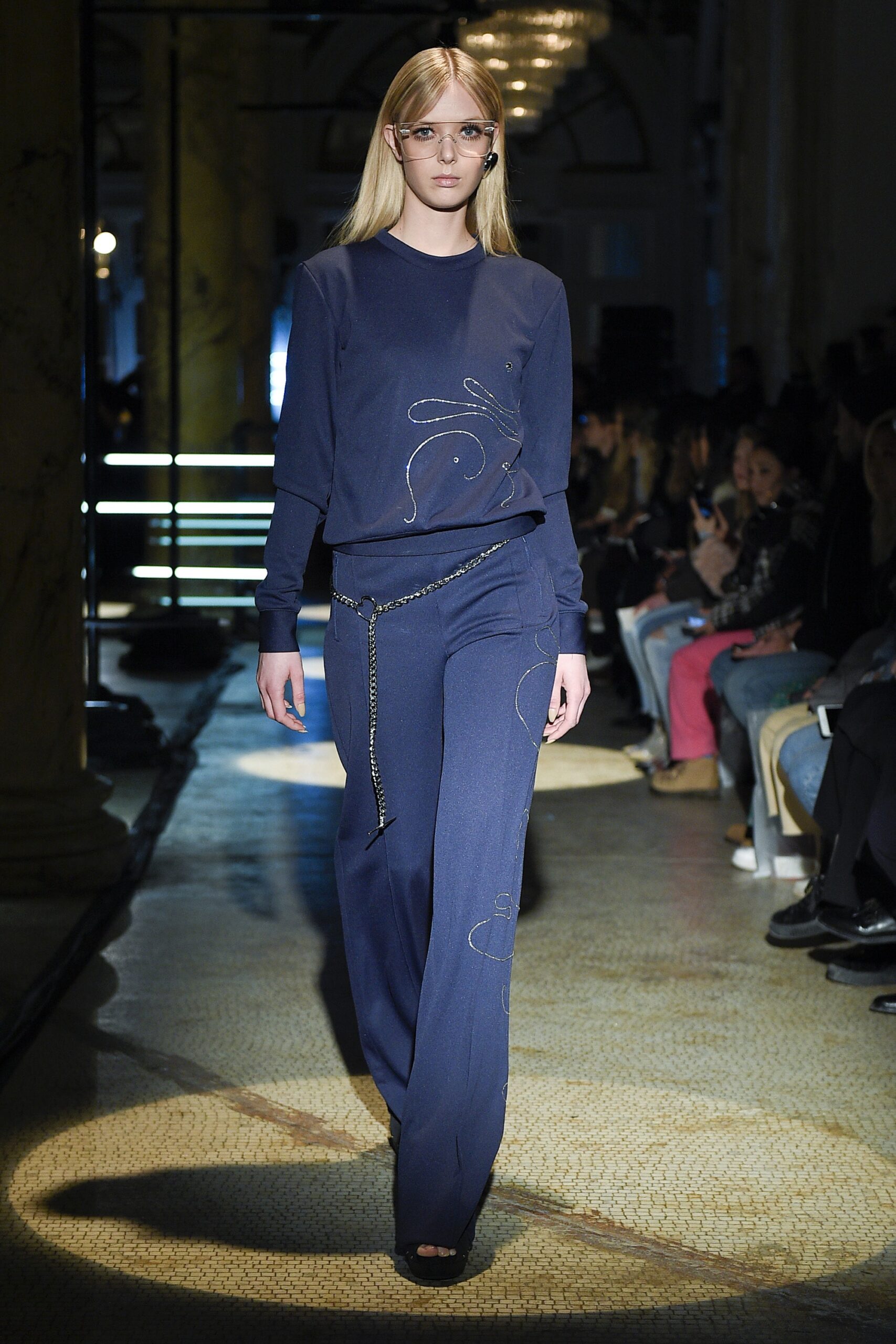 blue relaxed cotton top and pants