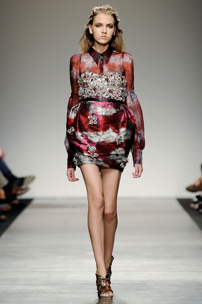 red purple black embroidered mini dress