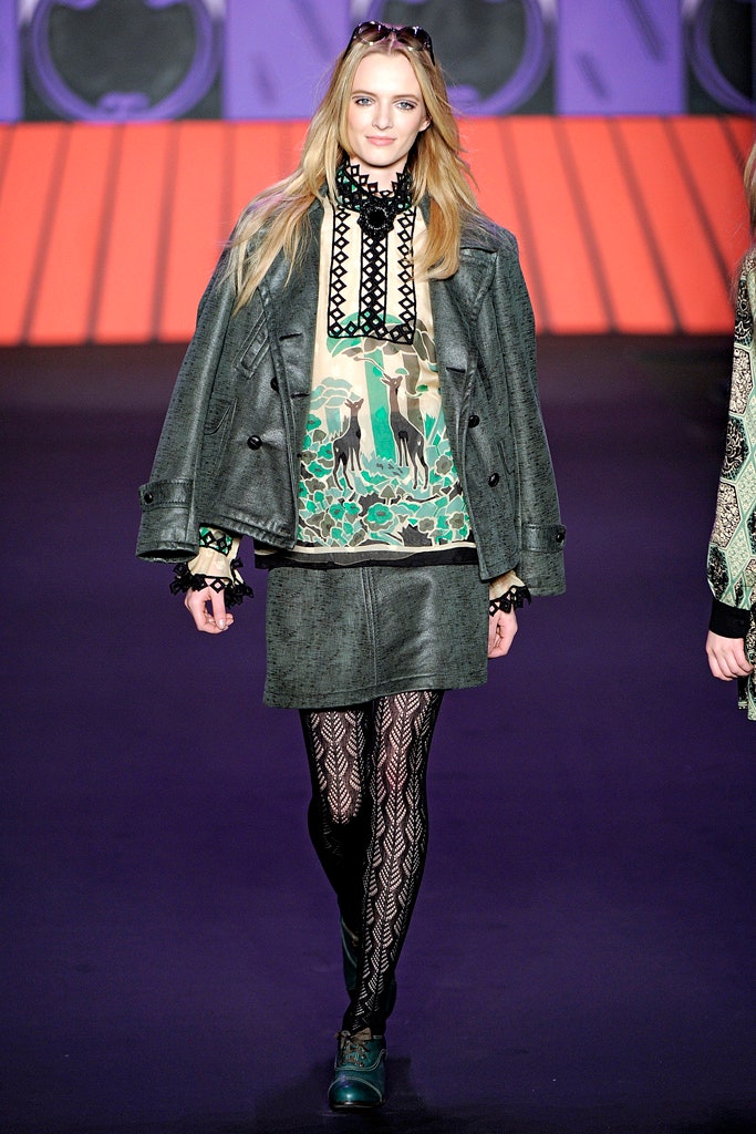 black leather jacket with printed top