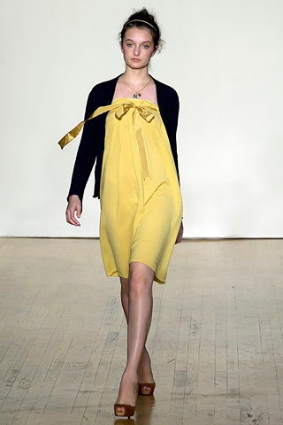 yellow cotton sleeveless v-neck relaxed draped short dress