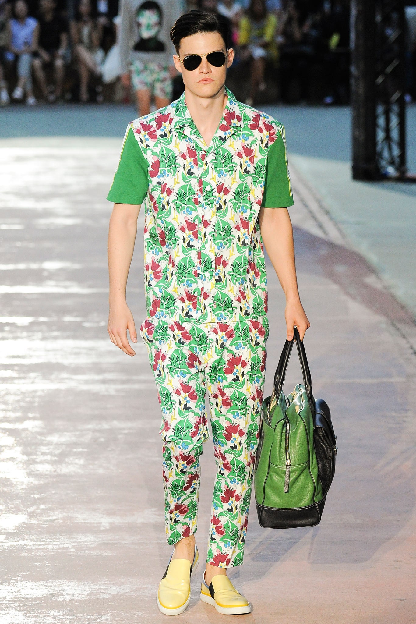 floral printed shirt and pants