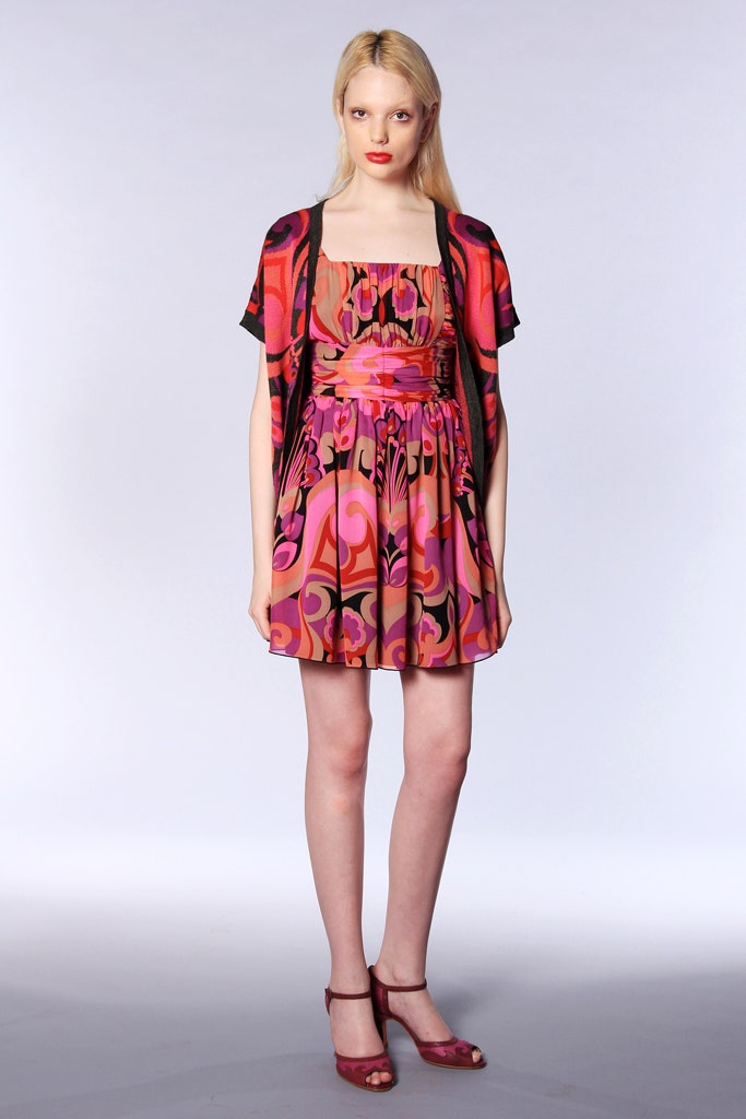 pink purple mini dress with jacket