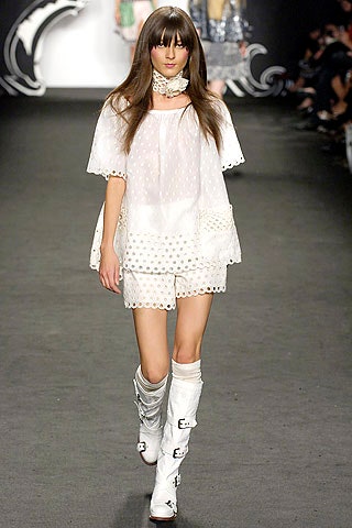white cotton top and shorts