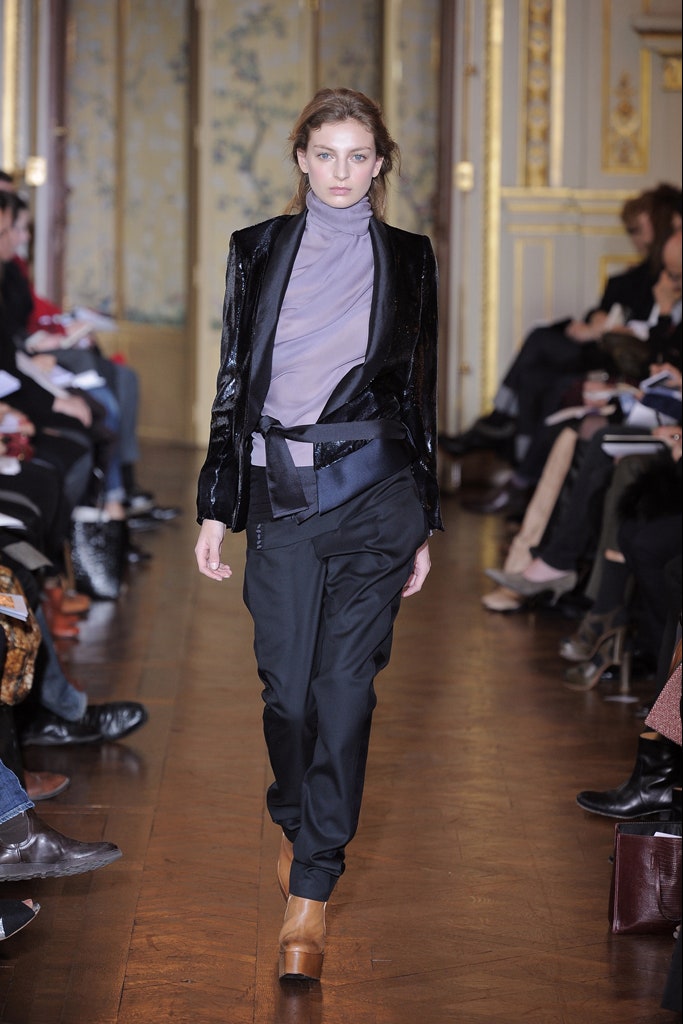black silk tailored blazer